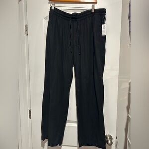 NWT Old Navy Linen Black Pants - Large
